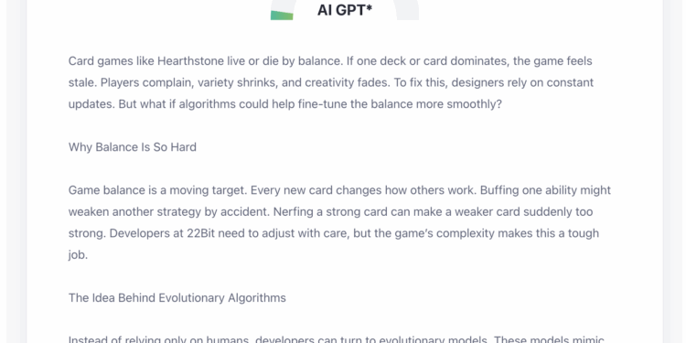 Balancing the Meta with Algorithms: How Evolutionary Models Tweak Card Power