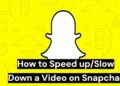 how to speed up/slow down a video on snapchat