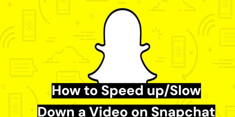 how to speed up/slow down a video on snapchat
