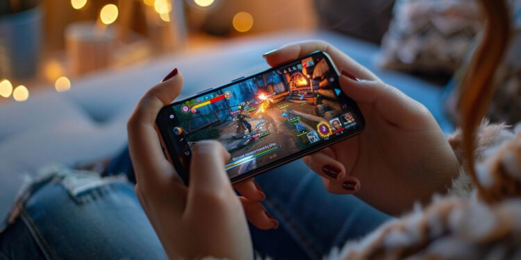 Mobile gaming on a handheld device