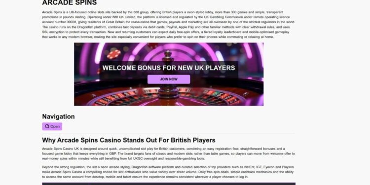 Arcade Spins Deposits And Withdrawals: Payment Methods For The UK
