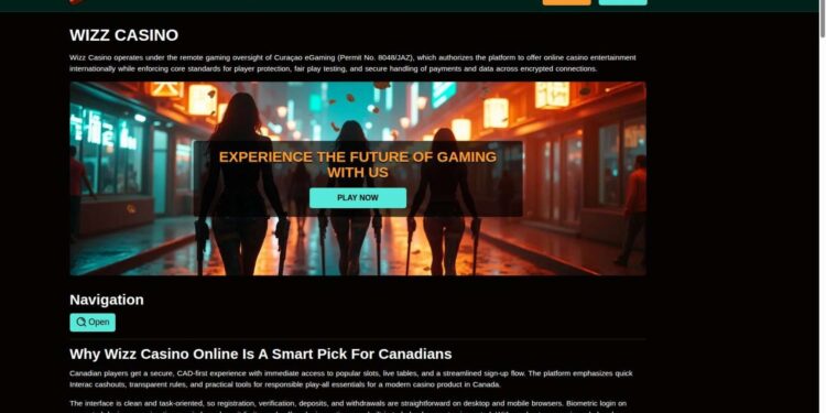 Wizz Casino Canada Sign Up Steps And Registration Guide