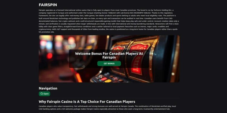 Fairspin Registration In Canada: Account Setup And Verification