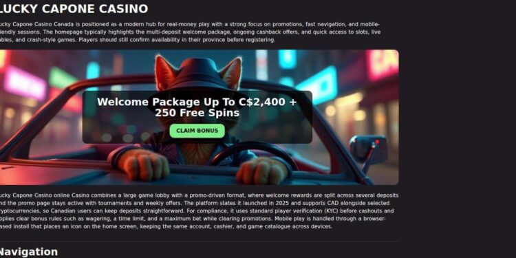 Lucky Capone Casino Canada Login Issues And Solutions
