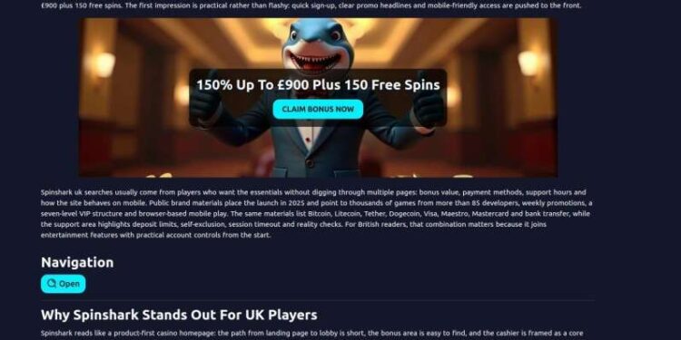 Spinshark Promo Codes For United Kingdom Players