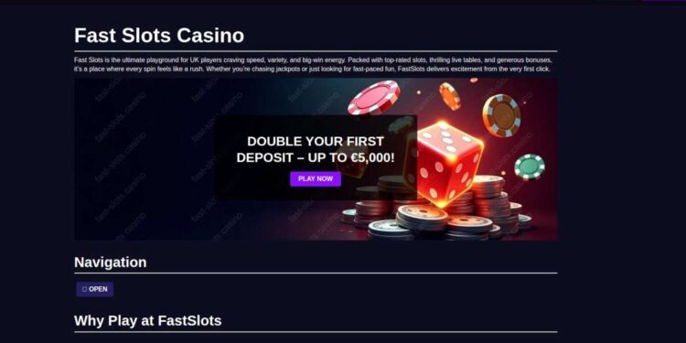 Fast Slots Casino Registration Guide For UK Players