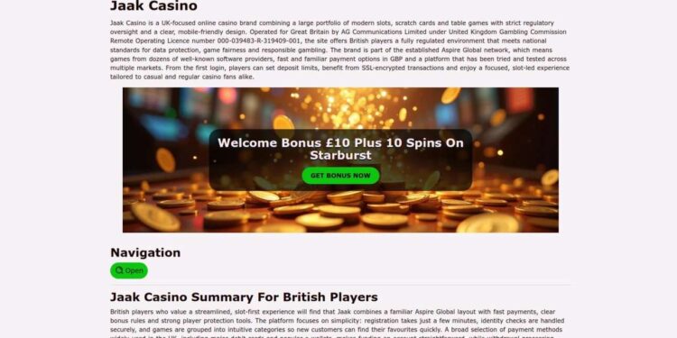 Jaak Casino Free Spins: Best UK Offers And Top Slots