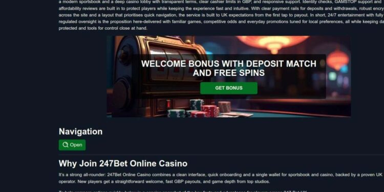 247Bet Deposits And Withdrawals In The UK: Fees, Times, Methods
