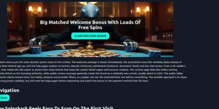 Spinshark Bonus Code Guide For New UK Players