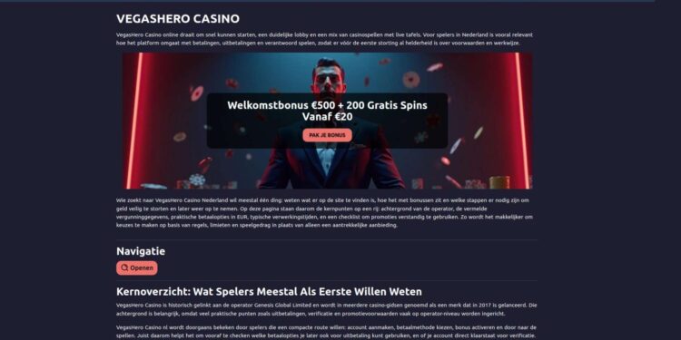 VegasHero Casino Login Problems And Solutions For Dutch Players