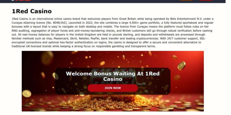 1Red Casino Welcome Bonus For UK Players Explained