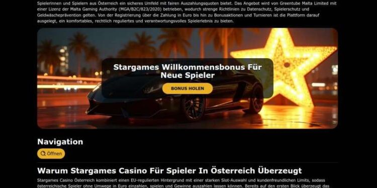 Stargames Casino Mobile App Austria: Access Login And Games
