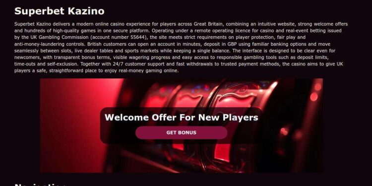 Superbet Kazino Welcome Bonus Terms For UK Players