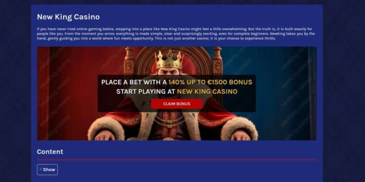 New King Casino Welcome Bonus In The United Kingdom