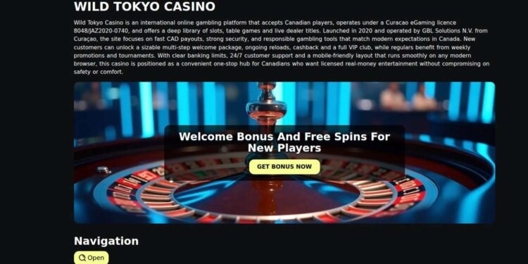 Wild Tokyo Casino Registration Steps For Canadian Players