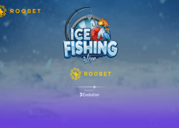 The splash page for Roobet Ice Fishing