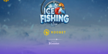The splash page for Roobet Ice Fishing