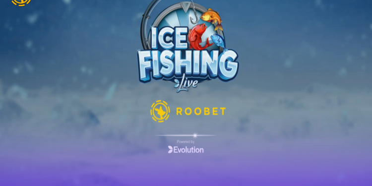 The splash page for Roobet Ice Fishing