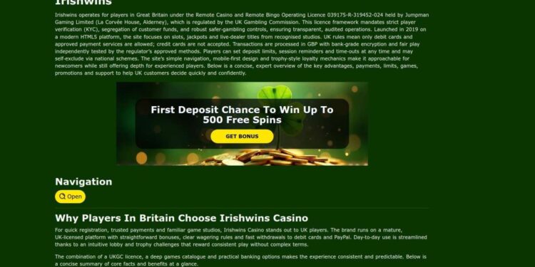 Irishwins Welcome Bonus Wagering Requirements For UK Players