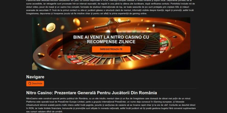 Nitro Casino Registration In Romania: Account Setup And KYC Guide