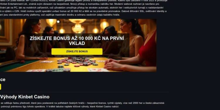 Kinbet Deposits And Withdrawals In Czech Republic: Methods And Times