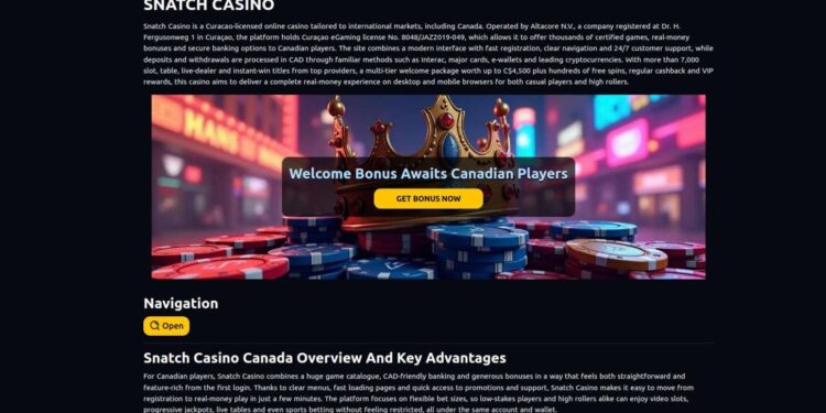 Snatch Casino Security And Account Protection For Canadian Players