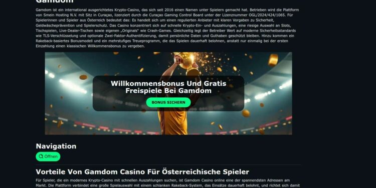 Gamdom Casino Austria: Fast Deposits And Withdrawals Guide