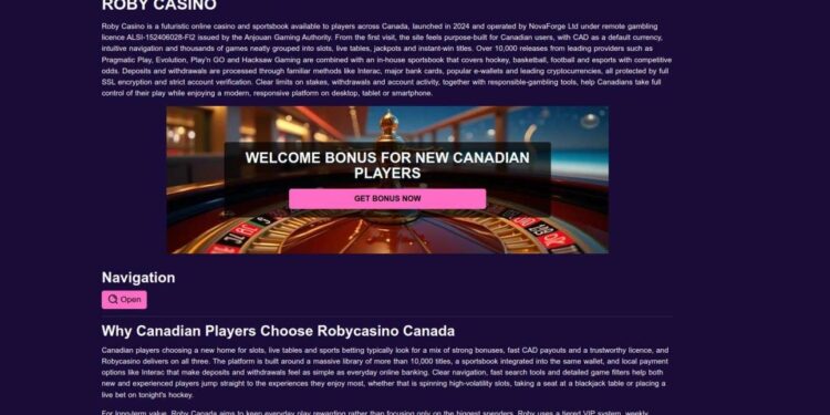 Roby Casino Responsible Gambling Tools For Canadian Players