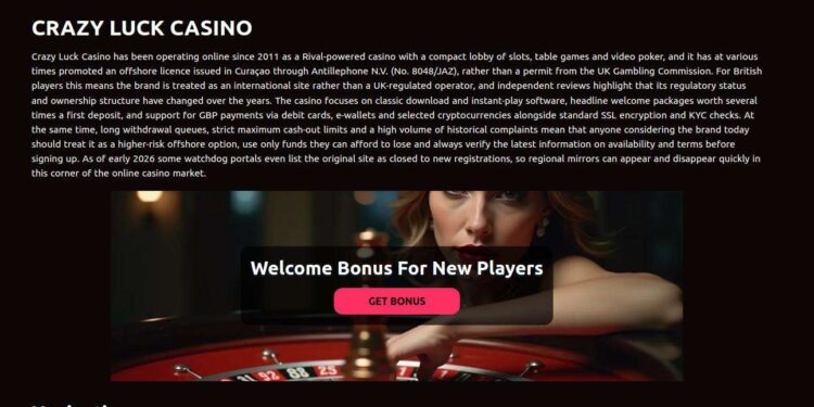 Crazy Luck Casino Free Spins Offers And Wagering Rules In The United Kingdom