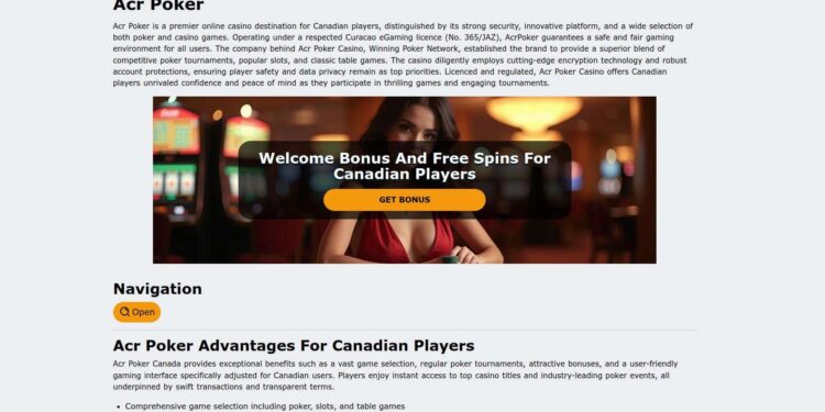 Acr Poker Casino Canadian Deposit Methods: Fees And Limits