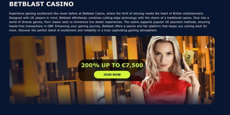 Betblast Casino Registration Steps For UK Players