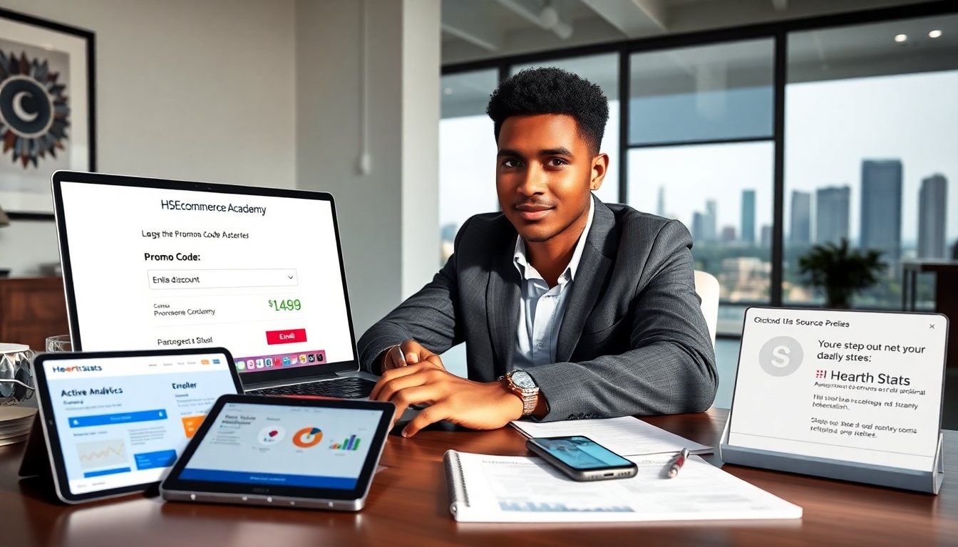 hsecommerce academy promo code by hearth stats