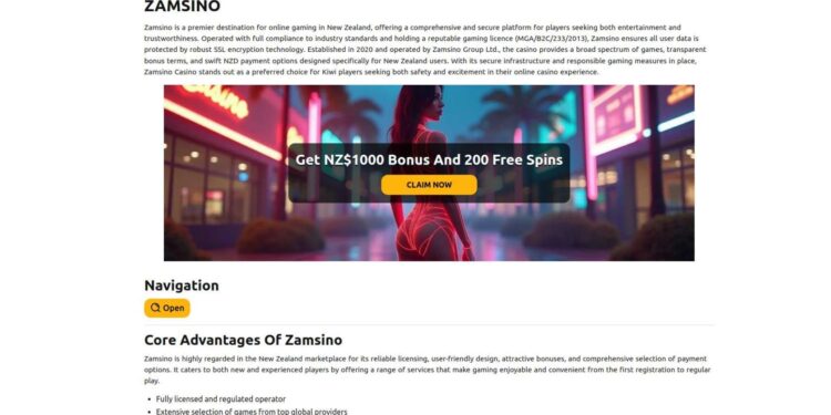 Zamsino Casino Pros And Cons For New Zealand Online Casino Players
